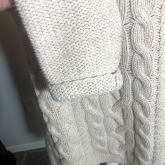 🌟 J. Jill Chunky Cable Knit Shawl Collar Cardigan – Size M 🌟 - Picture 7 of 13